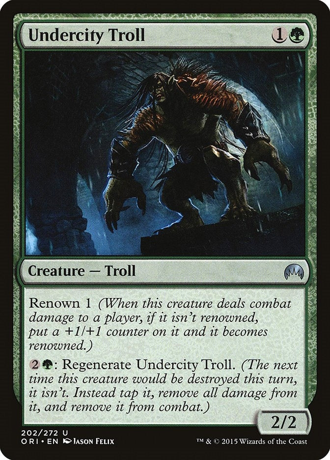 Image for Undercity Troll (202) - Magic: The Gathering