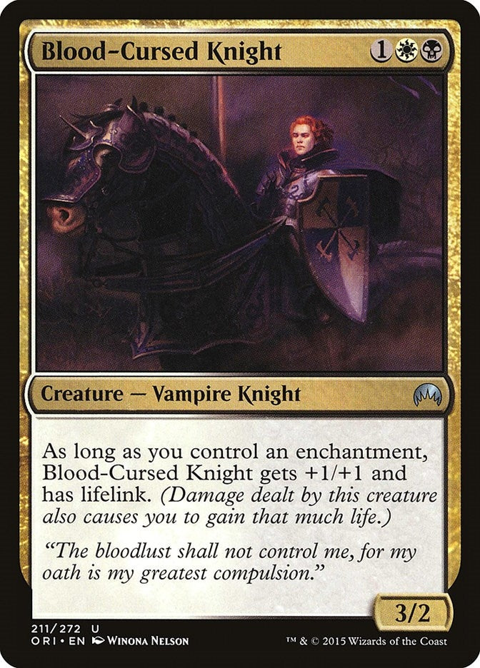 Image for Blood-Cursed Knight (211) - Magic: The Gathering