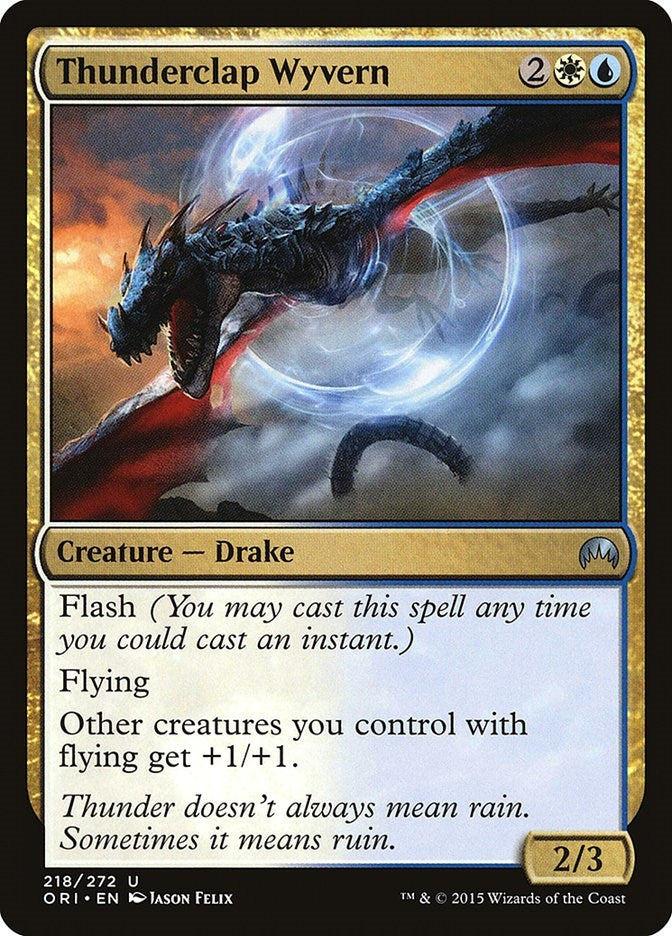 Image for Thunderclap Wyvern (218) - Magic: The Gathering