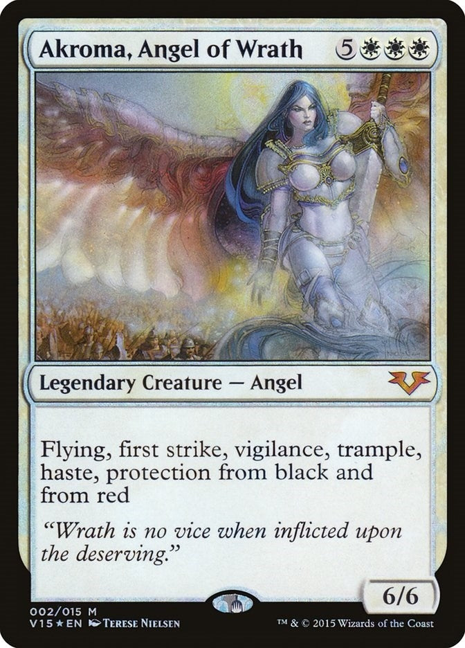 Image for Akroma, Angel of Wrath (2) (V15) - Magic: The Gathering