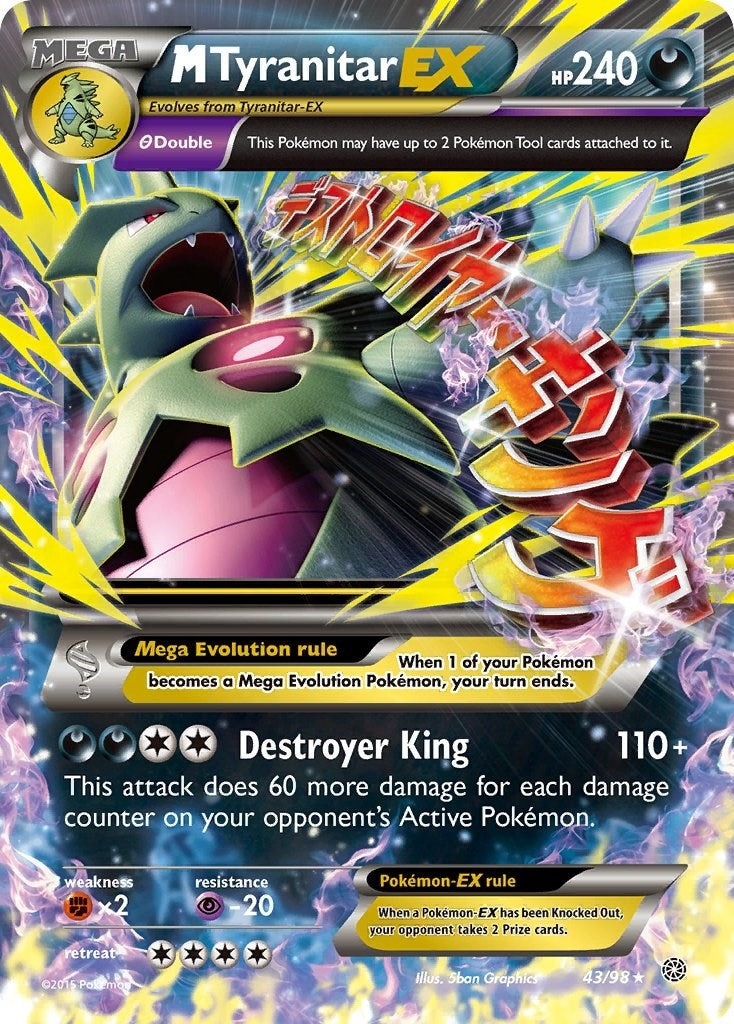 Image for M Tyranitar EX (43/98) (AOR) - Pokemon