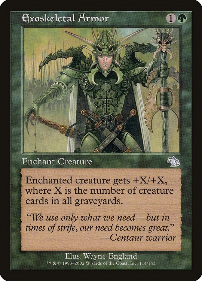 Image for Exoskeletal Armor (114) - Magic: The Gathering