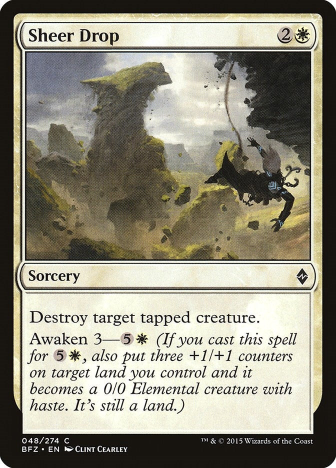 Image for Sheer Drop (48) (BFZ) - Magic: The Gathering