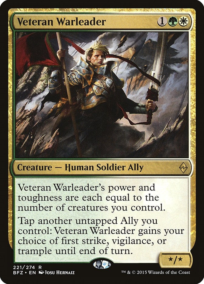 Image for Veteran Warleader (221) (BFZ) - Magic: The Gathering