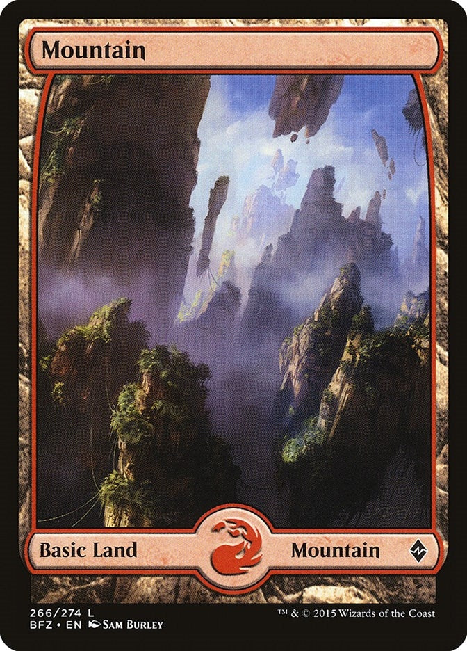 Image for Mountain (266) - Full Art (266) (BFZ) - Magic: The Gathering