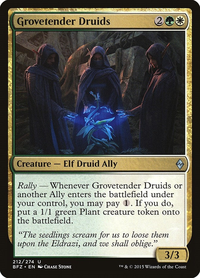 Image for Grovetender Druids (212) (BFZ) - Magic: The Gathering