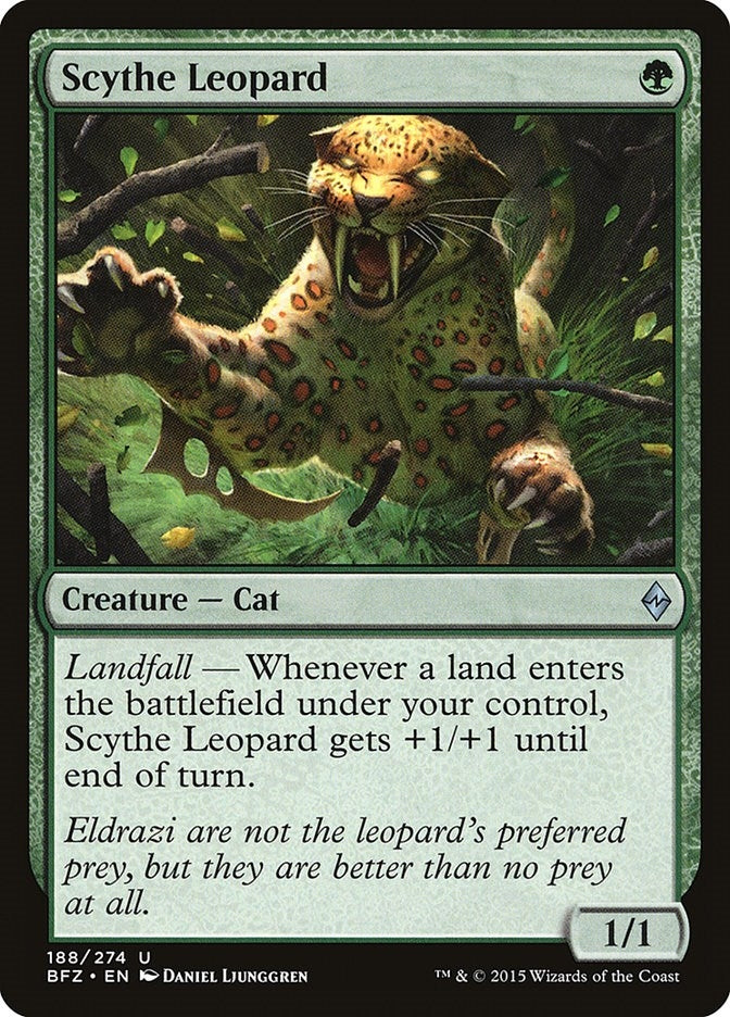 Image for Scythe Leopard (188) (BFZ) - Magic: The Gathering
