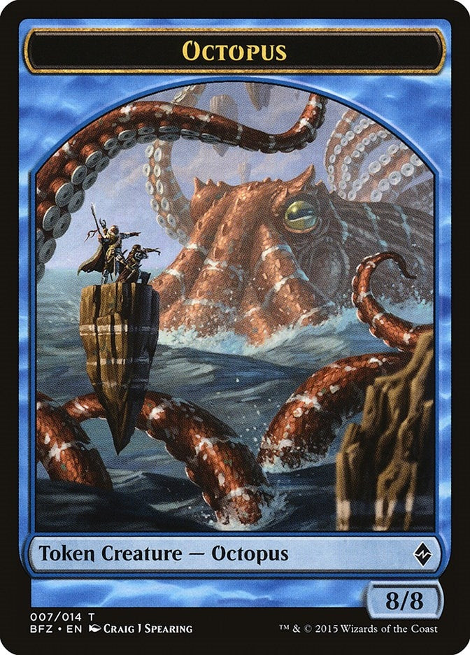Image for Octopus Token (7) (BFZ) - Magic: The Gathering