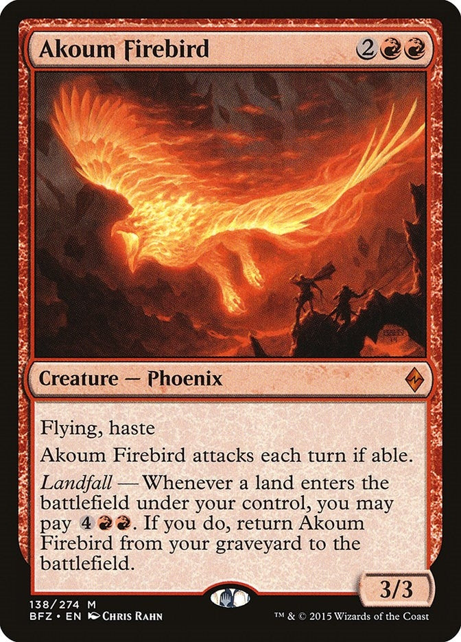 Image for Akoum Firebird (138) (BFZ) - Magic: The Gathering