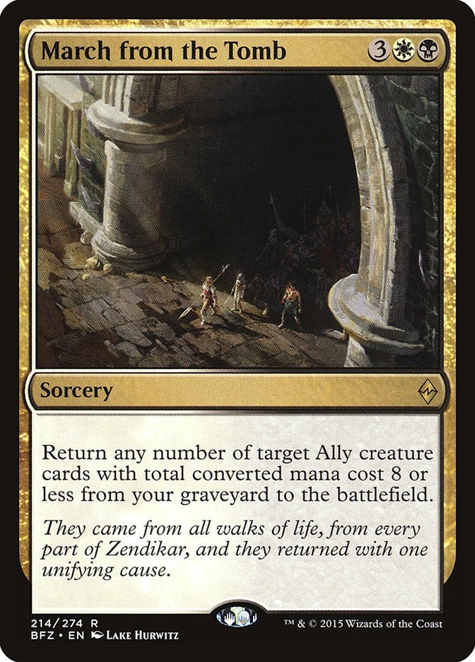 Image for March from the Tomb (214) (BFZ) - Magic: The Gathering