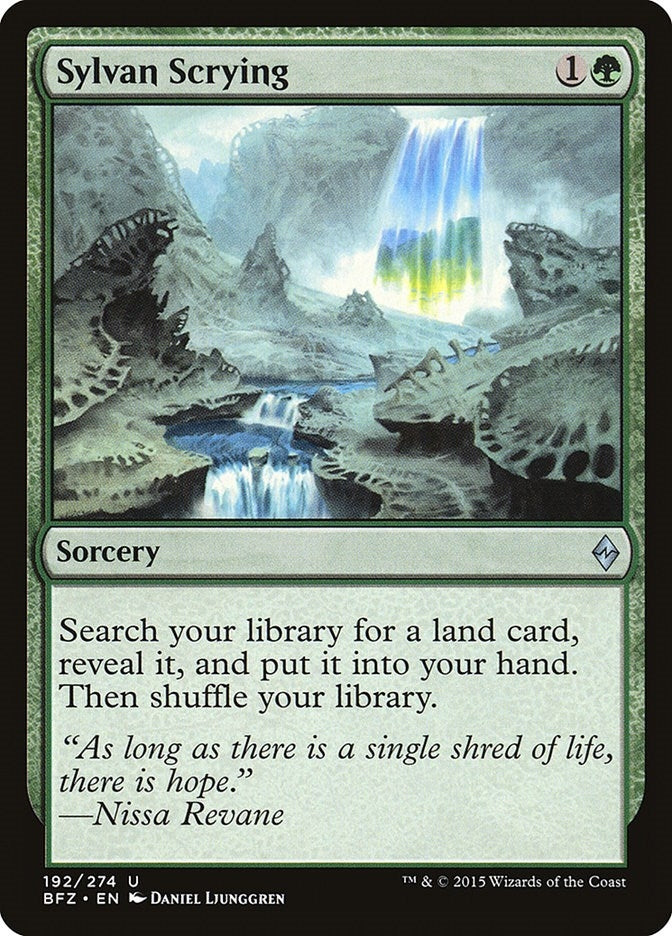 Image for Sylvan Scrying (192) (BFZ) - Magic: The Gathering