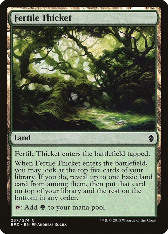 Image for Fertile Thicket (237) (BFZ) - Magic: The Gathering