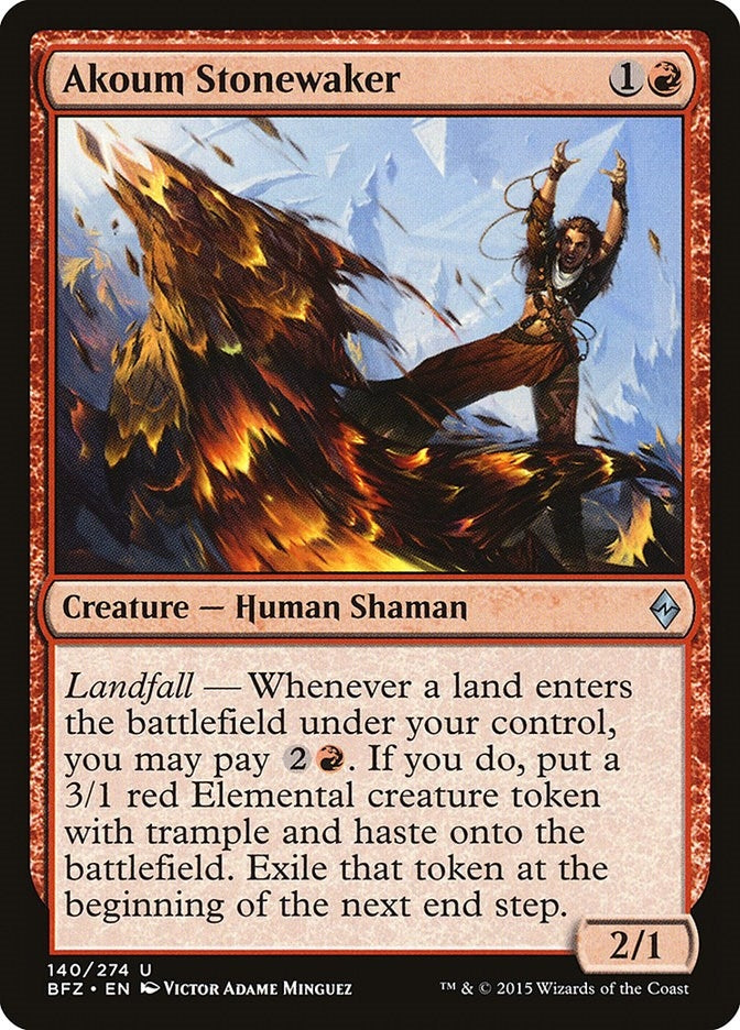 Image for Akoum Stonewaker (140) (BFZ) - Magic: The Gathering