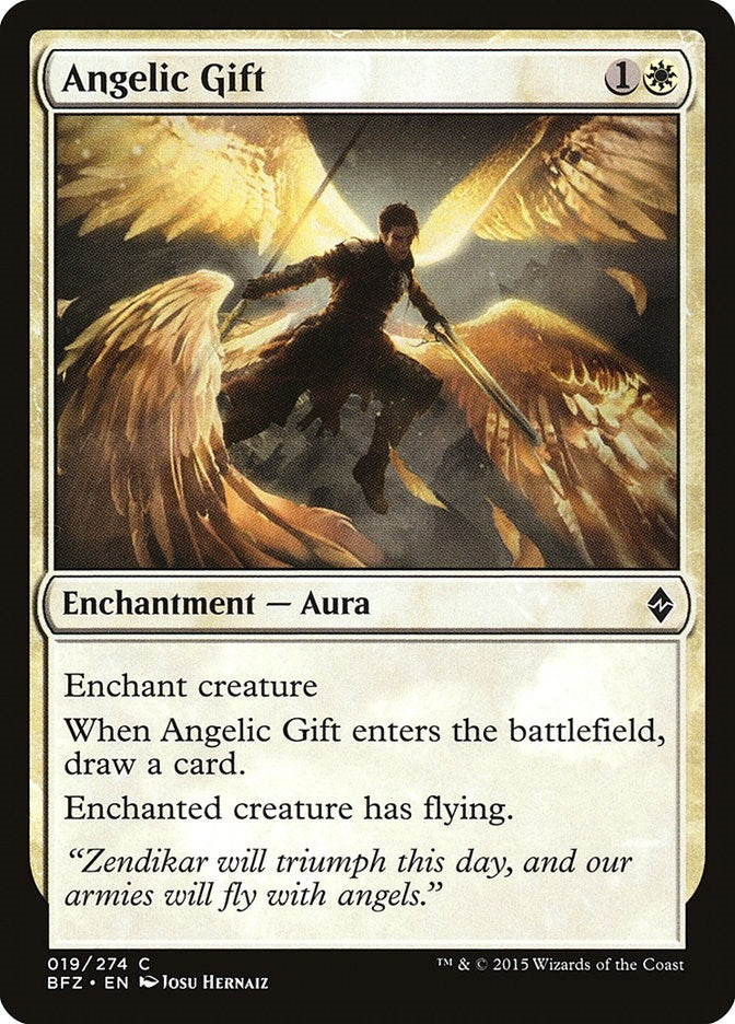 Image for Angelic Gift (19) (BFZ) - Magic: The Gathering