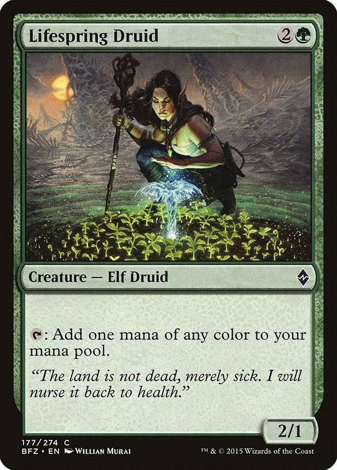 Image for Lifespring Druid (177) (BFZ) - Magic: The Gathering