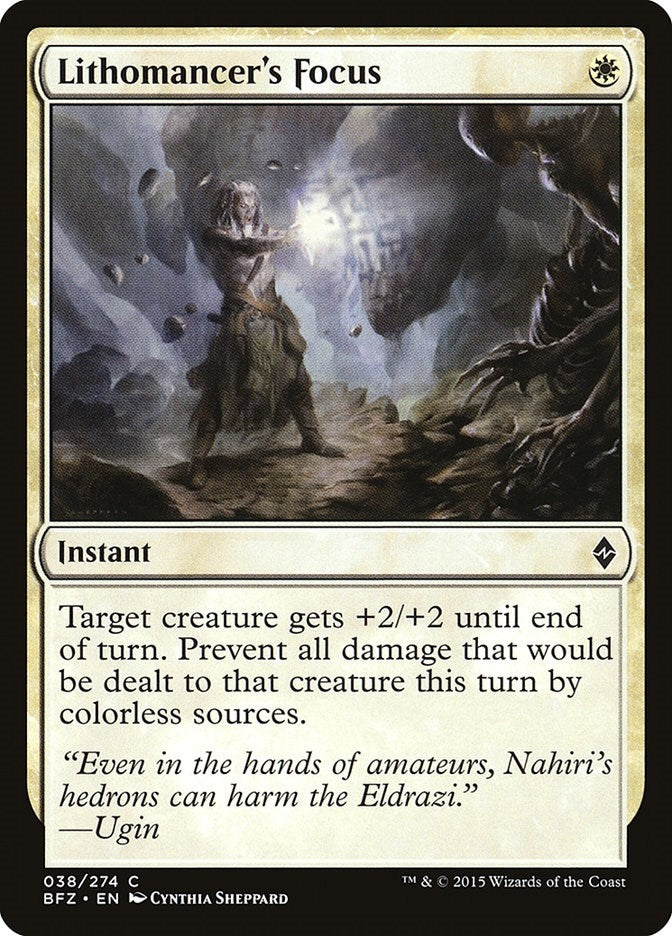 Image for Lithomancer's Focus (38) (BFZ) - Magic: The Gathering