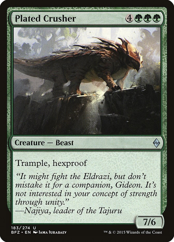 Image for Plated Crusher (183) (BFZ) - Magic: The Gathering