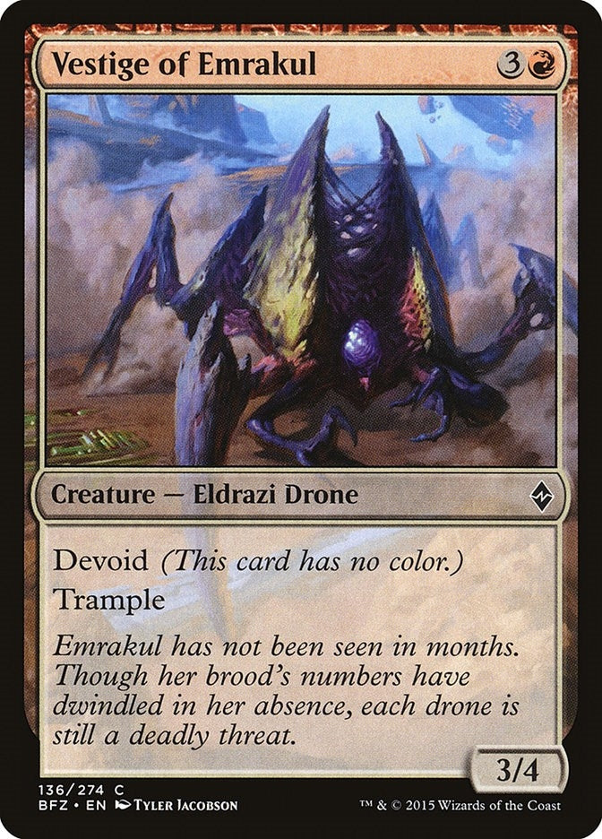 Image for Vestige of Emrakul (136) (BFZ) - Magic: The Gathering