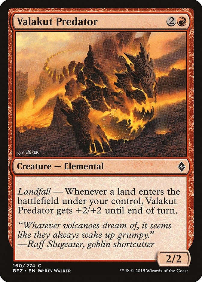 Image for Valakut Predator (160) (BFZ) - Magic: The Gathering