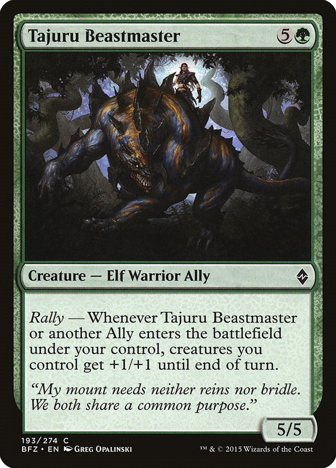 Image for Tajuru Beastmaster (193) - Magic: The Gathering