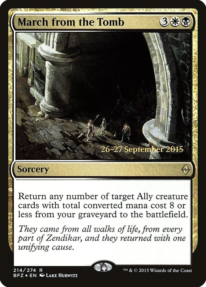 Image for March from the Tomb (214) - Magic: The Gathering