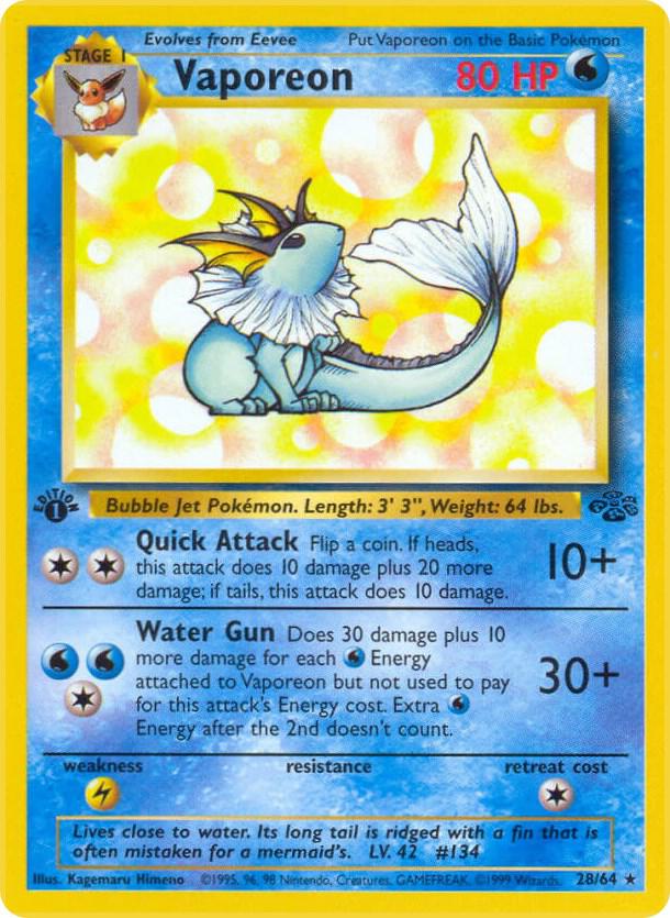 Image for Vaporeon (28) (28/64) (JU) - Pokemon