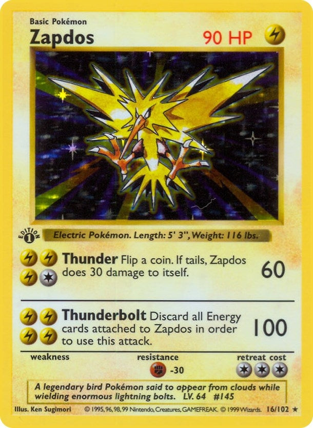 Image for Zapdos (016/102) (BSS) - Pokemon