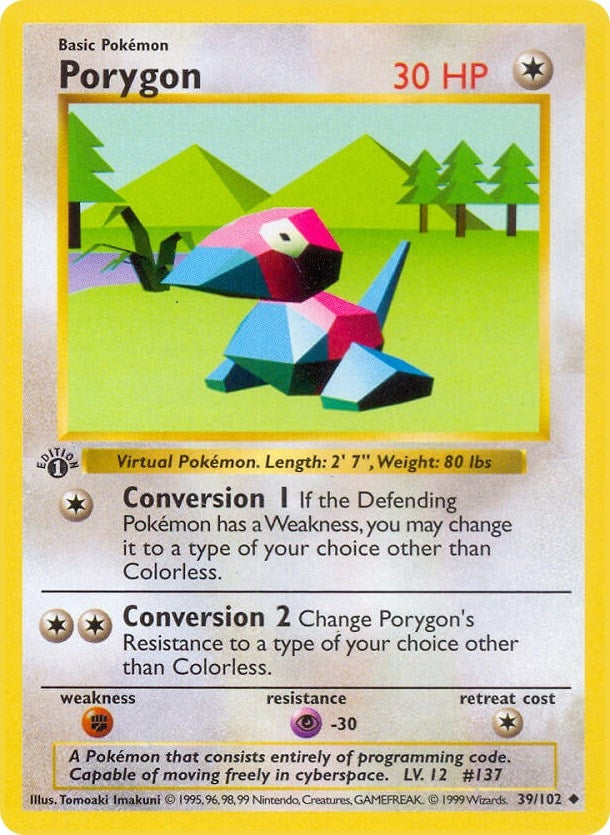 Image for Porygon (039/102) (BSS) - Pokemon