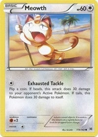 Image for Meowth (114/162) (BKT) - Pokemon