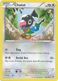 Image for Chatot (128/162) (BKT) - Pokemon