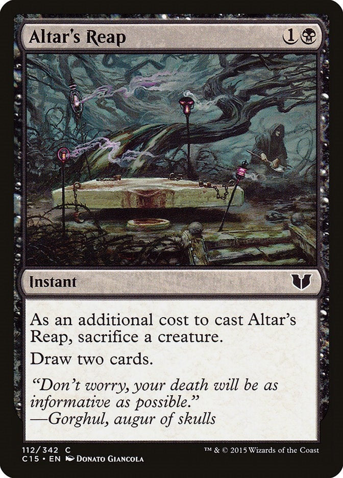 Image for Altar's Reap (112) (C15) - Magic: The Gathering