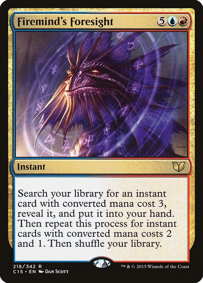 Image for Firemind's Foresight (218) (C15) - Magic: The Gathering