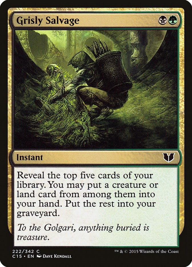 Image for Grisly Salvage (222) - Magic: The Gathering
