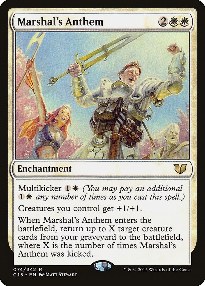 Image for Marshal's Anthem (74) (C15) - Magic: The Gathering