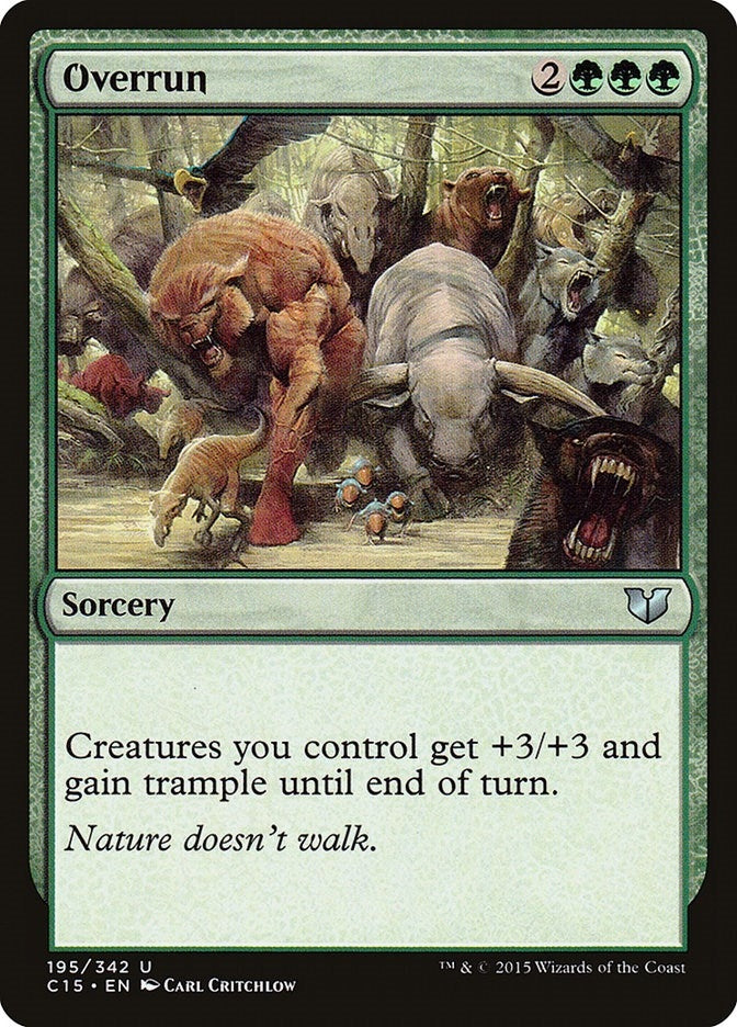 Image for Overrun (195) (C15) - Magic: The Gathering