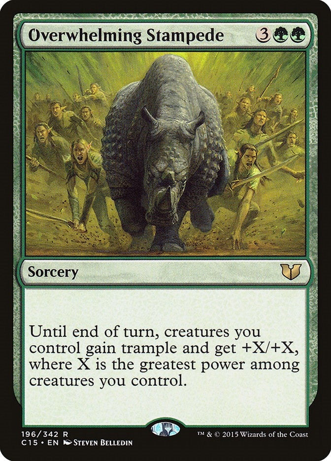 Image for Overwhelming Stampede (196) (C15) - Magic: The Gathering