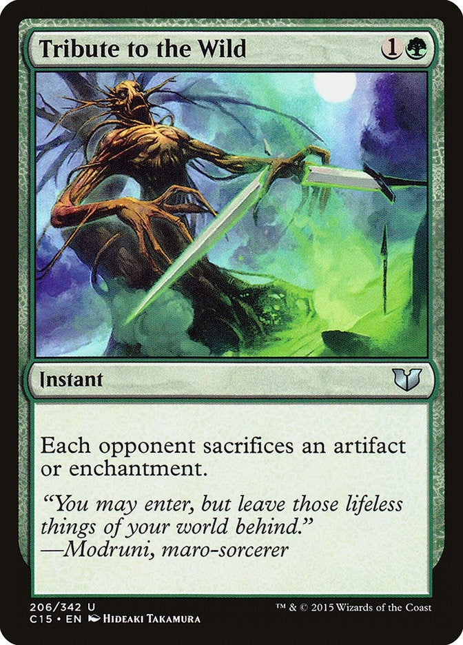 Image for Tribute to the Wild (206) (C15) - Magic: The Gathering
