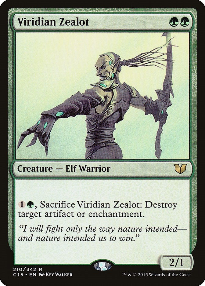 Image for Viridian Zealot (210) (C15) - Magic: The Gathering