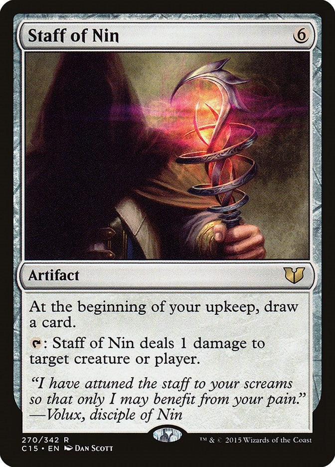 Image for Staff of Nin (270) (C15) - Magic: The Gathering