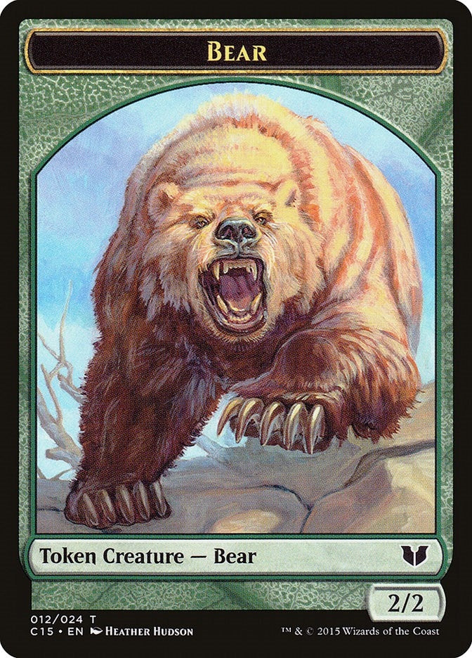Image for Bear // Spider Double-Sided Token (12 // 18) (C15) - Magic: The Gathering