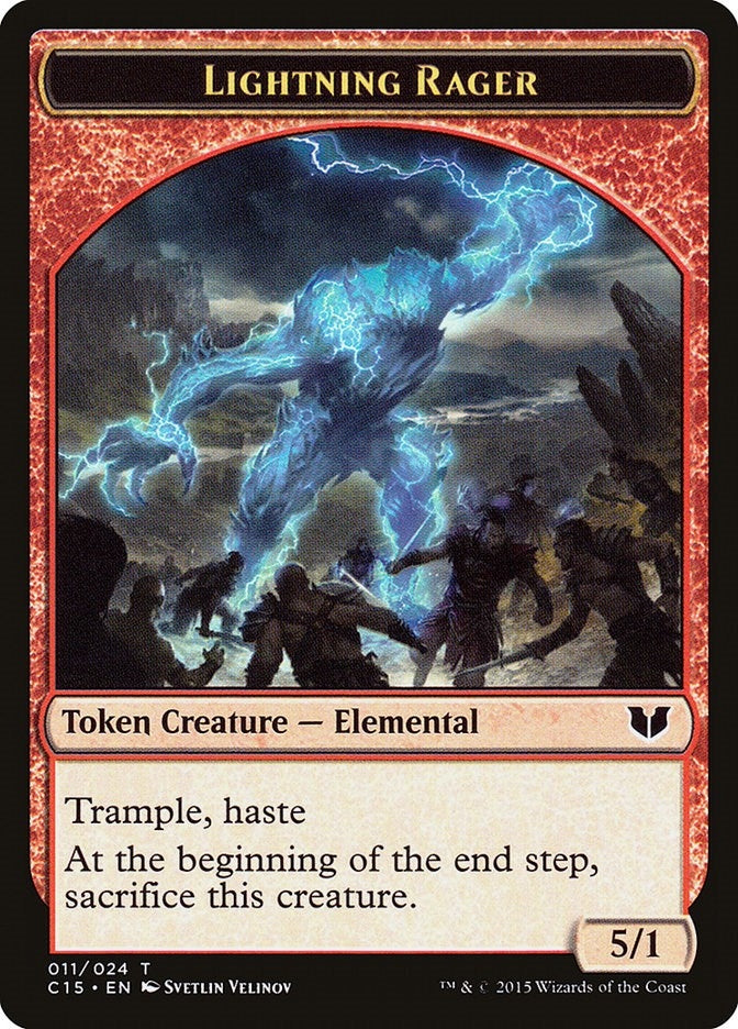 Image for Lightning Rager // Lightning Rager Double-Sided Token (11 // 11) - Magic: The Gathering