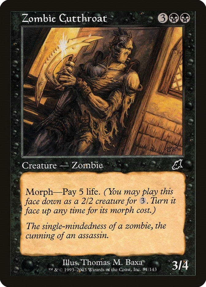Image for Zombie Cutthroat (81) - Magic: The Gathering