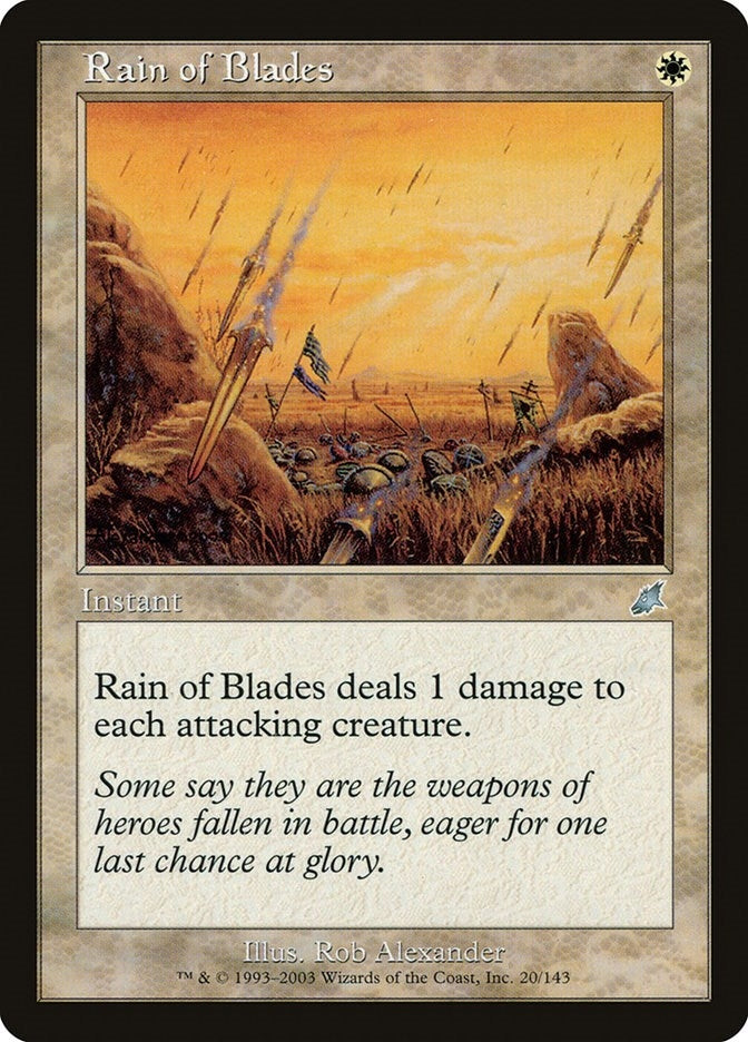 Image for Rain of Blades (20) - Magic: The Gathering
