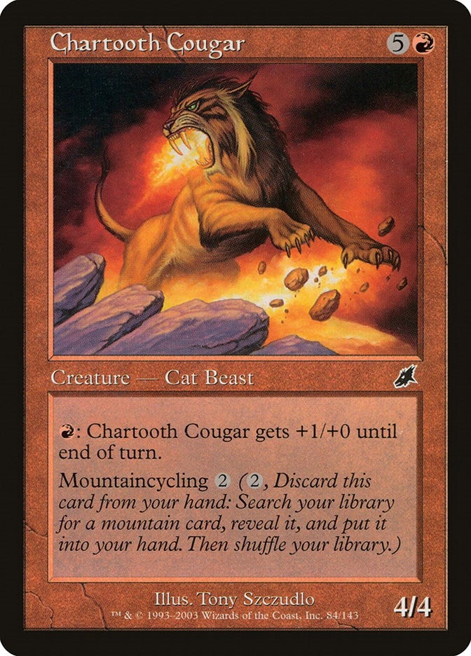 Image for Chartooth Cougar (84) - Magic: The Gathering