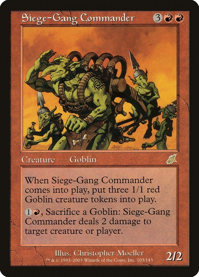 Image for Siege-Gang Commander (103) - Magic: The Gathering