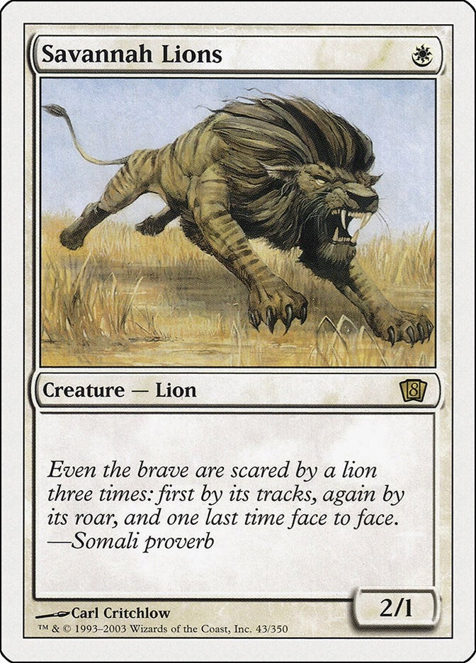 Image for Savannah Lions (43) - Magic: The Gathering