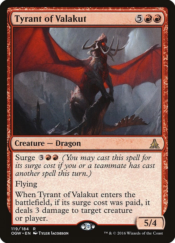Image for Tyrant of Valakut (119) (OGW) - Magic: The Gathering