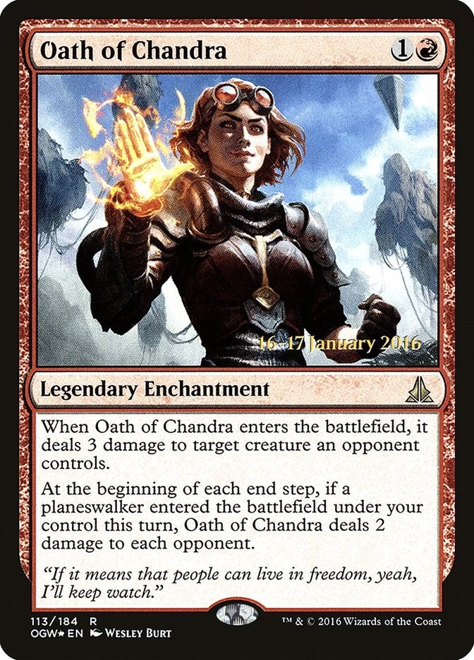 Image for Oath of Chandra (113) - Magic: The Gathering