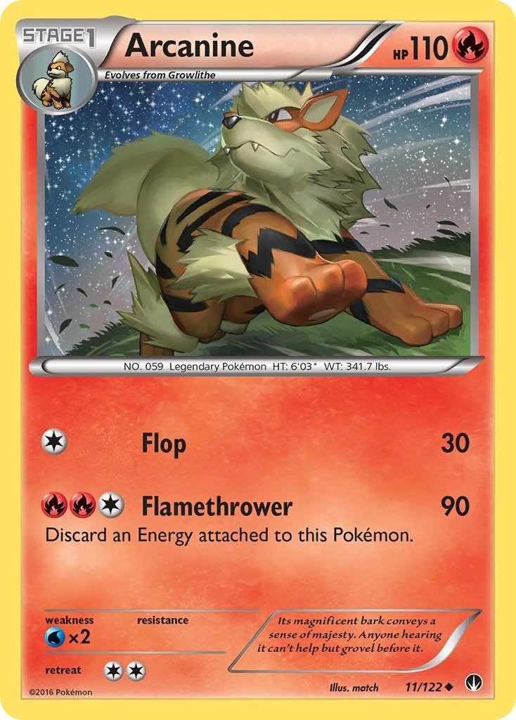 Image for Arcanine (11/122) (BKP) - Pokemon