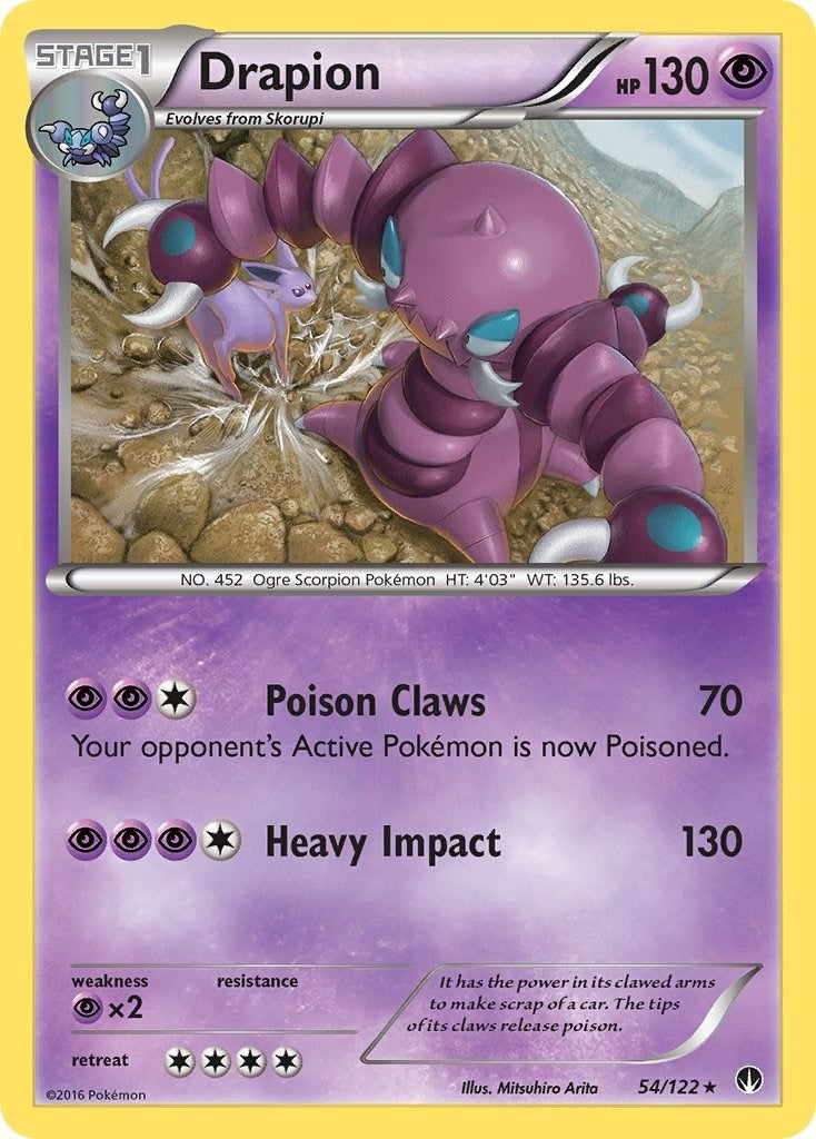 Image for Drapion (54/122) (BKP) - Pokemon